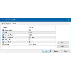 Script Open Order 7 Pair sekaligus | EA-Factory