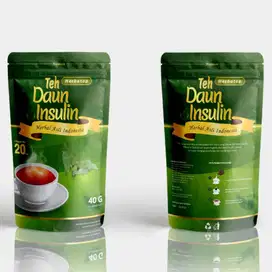 Teh Daun Insulin jaga gula darah stabil normal diabetes herbal sehat