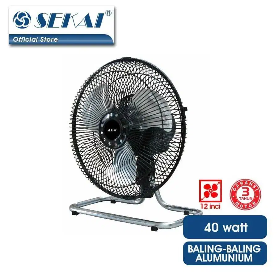 Sekai HFN-1210 Metal Swing Desk & Wall Fan 12 Inch HFN1210
