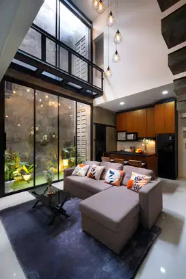 Disewakan Rumah Industrial Double Hight Ceiling (Full Furnish)