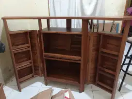 MEJA BAR (TANPA STOOL 2 PCS) JATI MUDA KHAS JEPARA MASIH TERAWAT BAGUS