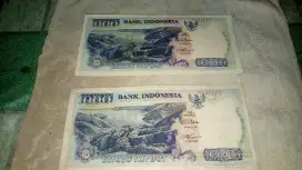 2 uang kertas kuno rp 1000