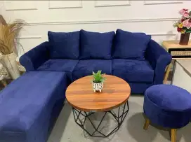 Sofa bed selonjoran tanpa meja