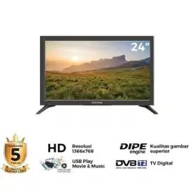 TV DIGITAL LED POLYTRON 24INCI