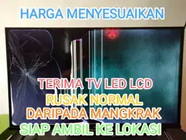 Terima tv led lcd rusak normal segala kondisi