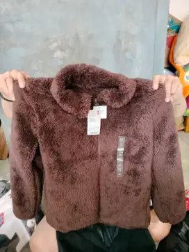 Jaket bulu uniqlo size m
