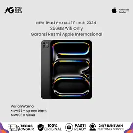 (NEW) iPad Pro M4 11” Inch 2024 256GB Wifi Only Resmi Internasional
