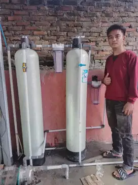 FILTER AIR SARINGAN PENEJERNIH SUMUR BOR/PDAM ATASI BAU,KARAT,KERUH.