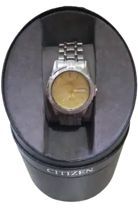 Citizen Vintage Prism Glass Silver Automatic Winding With Box