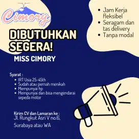 Lowongan Kerja Miss Cimory Rungkut dan sekitarnya