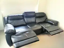 Sofa kulit asli Reclining Elektrik Ferrara informa