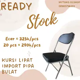 KURSI LIPAT IMPORT PIPA BULAT KL 009