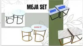 MEJA SET DOUBLE D / MEJA SET