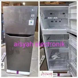 Promo kulkas LG 2 pintu inverter GN-B202SQIB garansi 10 tahun