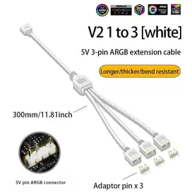 COOLMOON KABEL SPLITTER ARGB 3 PIN 5V CABANG 1 TO 3