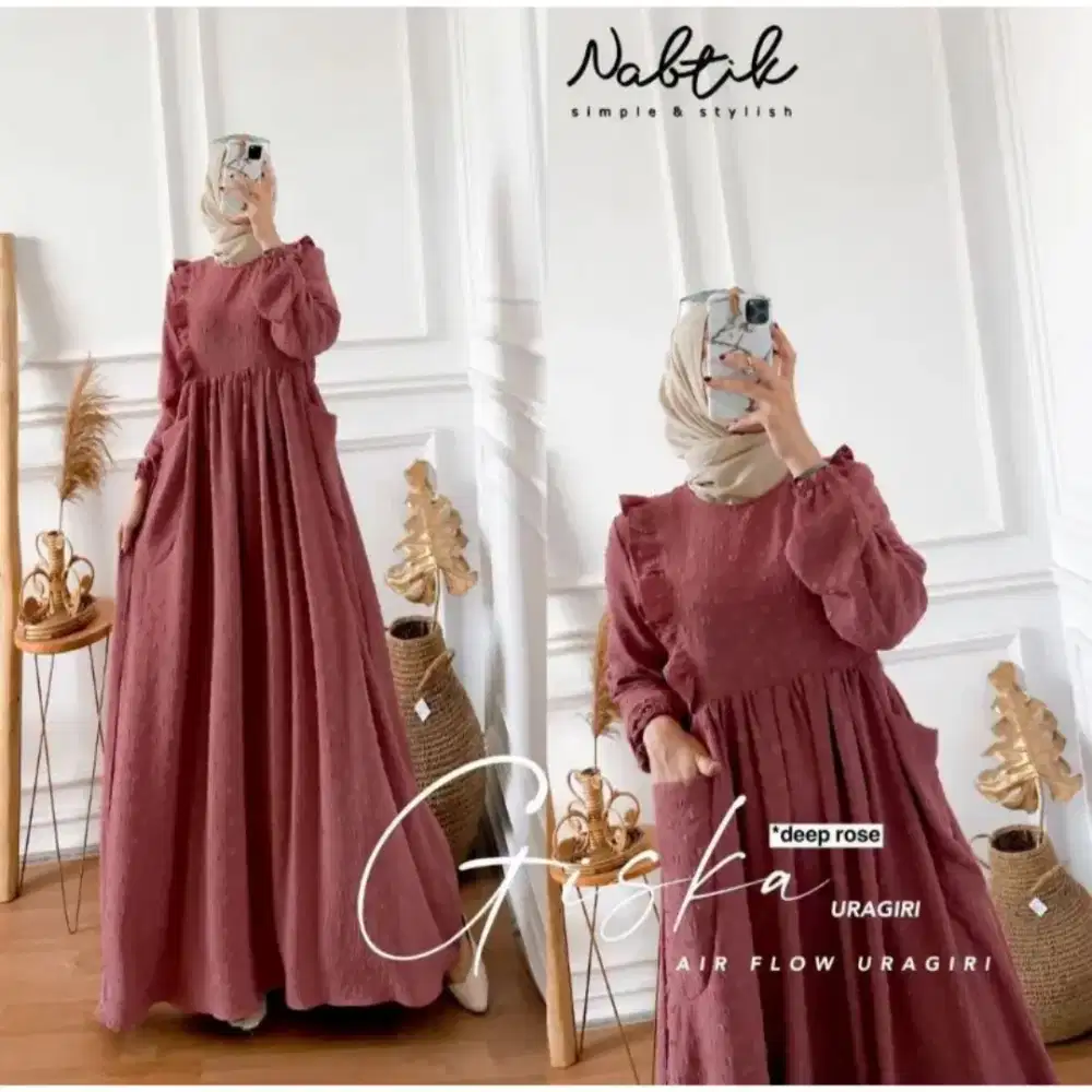 Busana muslimah crinkle