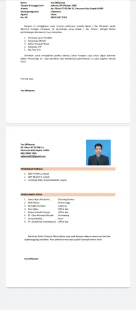 MENCARI PEKERJAAN OFFICE BOY