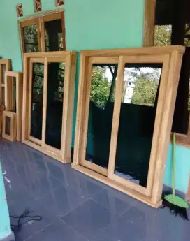 Kusen kayu baru bagus bangkirai kamper oven