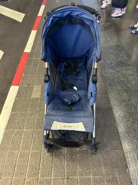 Dijual stroller stroler hybrid murah pockit mewah bekas baby bayi biru