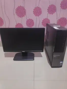 Komputer Optiplex Dell dan monitor dell E1912HF 19 inch