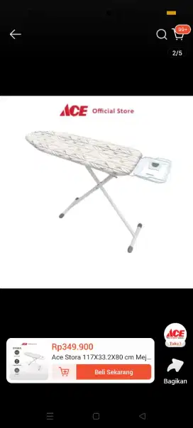 Meja setrika ace hardware