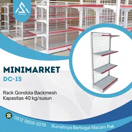 Rak Minimarket Single ukuran T180XP90XL41Cm