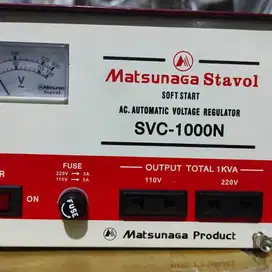 Stabilizer Matsunaga 1000Watt/ Stavol SVC 1000N / Matsunaga 1000Va