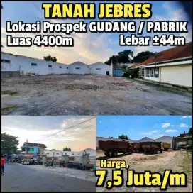 Tanah SHM pekarangan Strategis Tengah Kota Jebres Surakarta