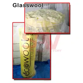 Glasswool atau peredam suara density 16 tebal 5 cm dan 2.5cm