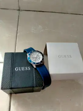 Jam Tangan Guess Asli Second Masih Bagus Warna Biru (Blue)