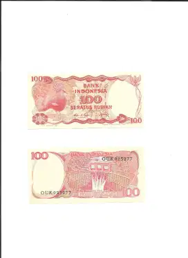 Uang kertas Rp 100 thn 1984 UNC