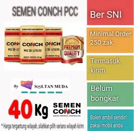 SEMEN CONCH - HARGA MURAH DARI DISTRIBUTOR KUALITAS TOP KIRIM SERANG