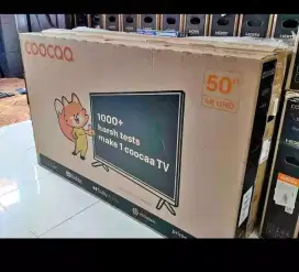 Coocaa Tv 50inch Google tv 50Y65 tipe tinggi UHD 4K Unit  baru segel