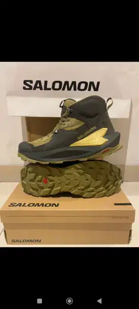 Sepatu hiking trail salomon elixir mid gtx waterproof BNIB original