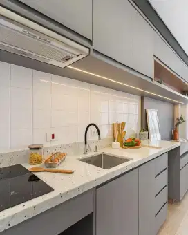 Interior kitcenset minimalis hpl