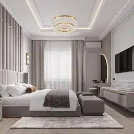 Interior desaign kamar Set  kitchen set Minimalis hpl