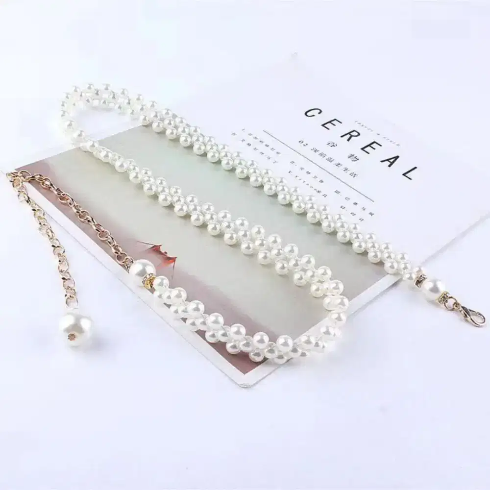 Ikat pinggang wanita ,mutiara full (MUTIARA FULL HITAM)
