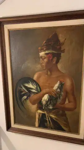 NEGO Koleksi Pribadi Lukisan Asli Pelukis HASIM Ukuran 68 x 96 Cm