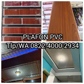 Sedia Bahan Plafon PVC, Bisa Plus Pemasangan.