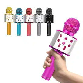 Mic Wster WS858 Bluetooth Karaoke Portable