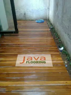 Lantai Kayu Decking Teras / Kayu Flooring Teras