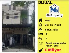 Dijual Ruko Jalan Muhammad Tahir Dekat Kumala dan Dg tata