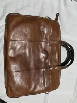 Tas Kantor Pria Fossil Haskell Double Zip Workbag