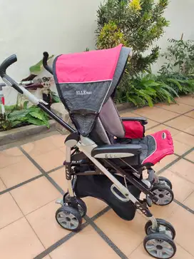 Stroller Elle Baby Polaris Red Kereta Bayi Merah Bagus (A-241)