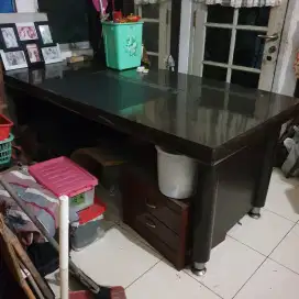 Meja kerja kayu jati