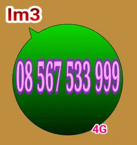 Perdana IM3 11digit mantap ujung triple 999