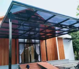Kanopi atap solarplat bengkel las