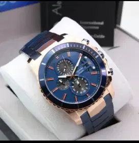 JAM TANGAN PRIA ALEXANDRE CHRISTIE ORIGINAL AC6455 ROSGOLD BLUE