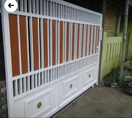 pagar rumah grc warna putih