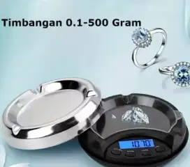 Timbangan digital bentuk asbak 0,1 - 500 gr